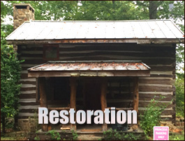 Historic Log Cabin Restoration  Magnolia, North Carolina